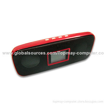 Stereo Mini Speaker with 3.5mm Jack, Supports iPod/iPhone/Digital Music Devices/MP3 Players/Phones